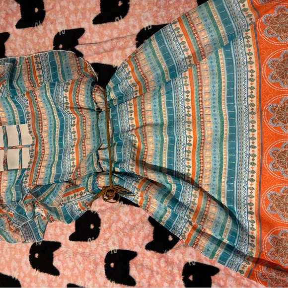 Girls’ Colorful Striped Ruffle Dress - Picture 5 of 8